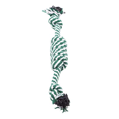 Toporchid Pet Toy Creative Lustiges Hundeseil Pet Chewing Twist Rope Pet Supplies (Grün + Weiß) von Toporchid