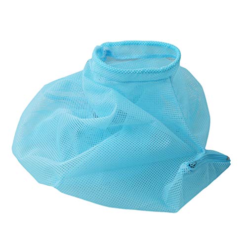 Toporchid Verstellbarer multifunktionaler Katzenbadewaschbeutel Haustierduschenzubehör für Nagelschneidetaschen für Haustiere (Himmelblau) von Toporchid