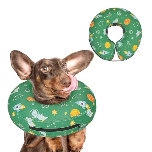 Toptakeit Aufblasbares Hundekegelhalsband für nach Operationen, Donut-Halsband nach Operationen, weicher Hundekegel für kleine, mittelgroße und große Hunde, um das Lecken zu stoppen Toptakeit Aufblasbares Hundekegelhalsband für nach Operationen, Donut-Halsband nach Operationen, weicher Hundekegel für kleine, mittelgroße und große Hunde, um das Lecken zu stoppen von Toptakeit