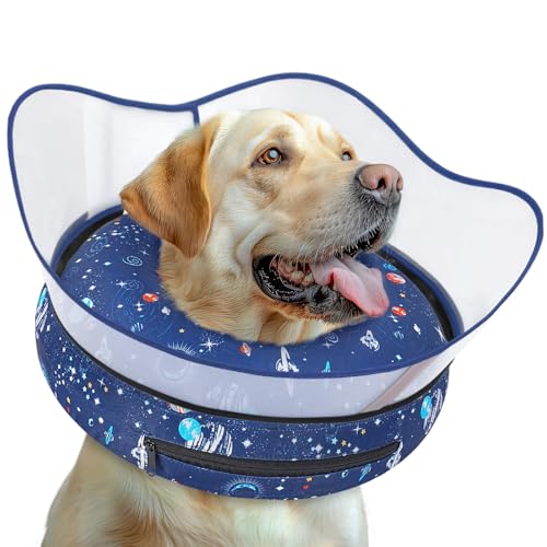 Toptakeit Erhöhtes aufblasbares Hundekegel-Halsband gegen Lecken, Donut-Halsband für Hunde, nach Operationen, weiche Alternative für kleine, mittelgroße und große Hunde Toptakeit Erhöhtes aufblasbares Hundekegel-Halsband gegen Lecken, Donut-Halsband für Hunde, nach Operationen, weiche Alternative für kleine, mittelgroße und große Hunde von Toptakeit