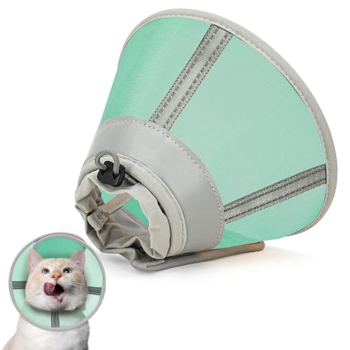 Toptakeit Katzenkegelhalsband, weich, Katzen-Genesungshalsband für große, mittelgroße und kleine Katzen, Kätzchen, Katzenkegel-Alternative nach Operationen von Toptakeit