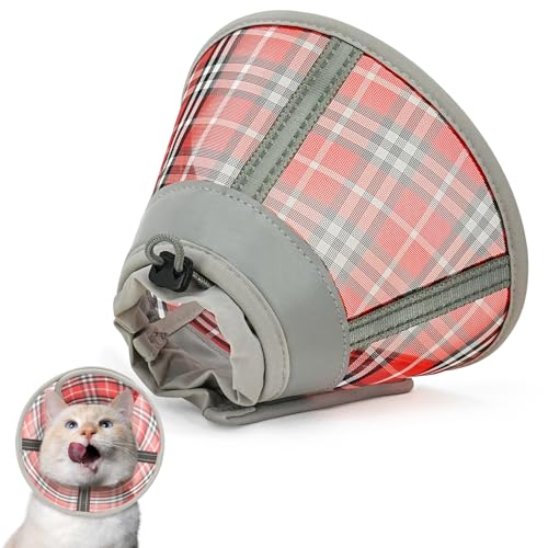 Toptakeit Katzenkegelhalsband, weich, Katzen-Genesungshalsband für große, mittelgroße und kleine Katzen, Kätzchen, Katzenkegel-Alternative nach Operationen von Toptakeit
