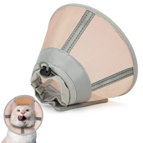 Toptakeit Katzenkegelhalsband, weich, Katzen-Genesungshalsband für große, mittelgroße und kleine Katzen, Kätzchen, Katzenkegel-Alternative nach Operationen von Toptakeit