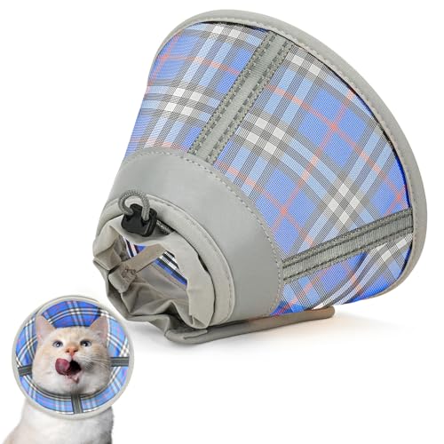 Toptakeit Katzenkegelhalsband, weich, Katzen-Genesungshalsband für große, mittelgroße und kleine Katzen, Kätzchen, Katzenkegel-Alternative nach Operationen von Toptakeit