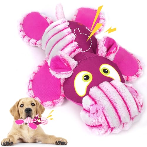 Toptakeit Langlebiges Hundespielzeug für aggressive Kauer, Plüsch-Hundespielzeug, um sie zu beschäftigen, quietschendes Hundespielzeug für Welpen, kleine, mittelgroße und große Hunde Toptakeit Langlebiges Hundespielzeug für aggressive Kauer, Plüsch-Hundespielzeug, um sie zu beschäftigen, quietschendes Hundespielzeug für Welpen, kleine, mittelgroße und große Hunde von Toptakeit
