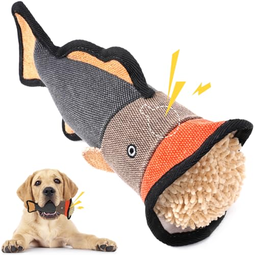 Toptakeit Langlebiges Hundespielzeug für aggressive Kauer, Plüsch-Hundespielzeug, um sie zu beschäftigen, quietschendes Hundespielzeug für Welpen, kleine, mittelgroße und große Hunde Toptakeit Langlebiges Hundespielzeug für aggressive Kauer, Plüsch-Hundespielzeug, um sie zu beschäftigen, quietschendes Hundespielzeug für Welpen, kleine, mittelgroße und große Hunde von Toptakeit