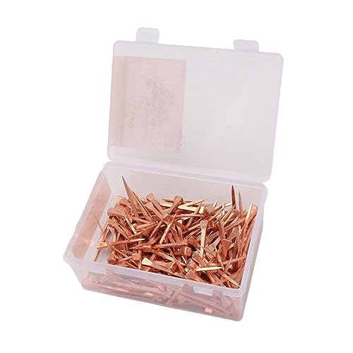 Topyond 250 Stcs kupferte nägel für Reitausrüstung und Hufschmiedversorgungen, Hufnägel, nägel, Kupfer -nägel für Hufe Hufstuhl (51 mm E5) von Topyond