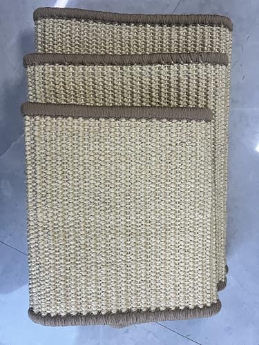 3 Stück Katze Kratzmatte,Sisal Katzenkratzmatte, 3 Größen (60×30 cm, 50×25 cm, 40×20 cm) für Sofa Möbel Tür Kratzschutz von Torven