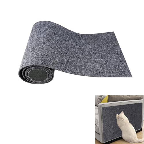 DIY Trimmbarer Selbstklebend Kratzteppich Katzen Wand Cat Scratching Mat Kratzmatte Katze Katzenkratzbretter Kratzschutz für die Couch Teppich Matte Pad Katzenkratzbretter für Katzenregale, Bäume von Toseky