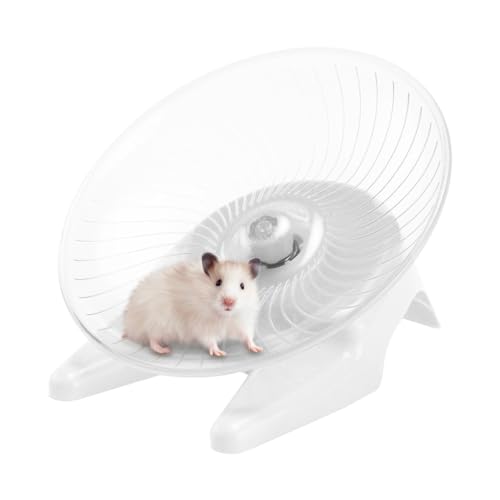 Hamsterräder, Stabile Hamster Transparentes Untertassenrad Modisch, Indoor-Hamsterspielzeug für Hamster, Goldbären, Rennmäuse mit fettem Schwanz, Honighasen, Zwerghamster Toseky von Toseky