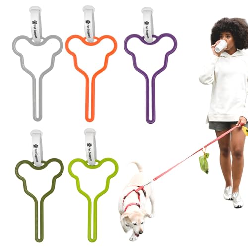 Hundekotbeutelspender, Hundekotbeutelhalter,5 Stück Haustierleinen-Trägerclip | Leinen-Kotbeutelträger, Hundekotbeutelspender zum Spazierengehen, Laufen Hundekotbeutelspender, Hundekotbeutelhalter,5 Stück Haustierleinen-Trägerclip | Leinen-Kotbeutelträger, Hundekotbeutelspender zum Spazierengehen, Laufen von Toseky
