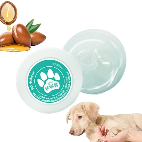 Pfotenbalsam Hunde lecken sicher, Hundepfotenbalsam | 50 ml Bio-Welpenpfotenbalsam, natürlicher Pfotenweichmacher und Butter - Pfotenlotion für Hunde, Pfotenwachs, Hundenase und Pfotenbalsam für trock Pfotenbalsam Hunde lecken sicher, Hundepfotenbalsam | 50 ml Bio-Welpenpfotenbalsam, natürlicher Pfotenweichmacher und Butter - Pfotenlotion für Hunde, Pfotenwachs, Hundenase und Pfotenbalsam für trock von Toseky