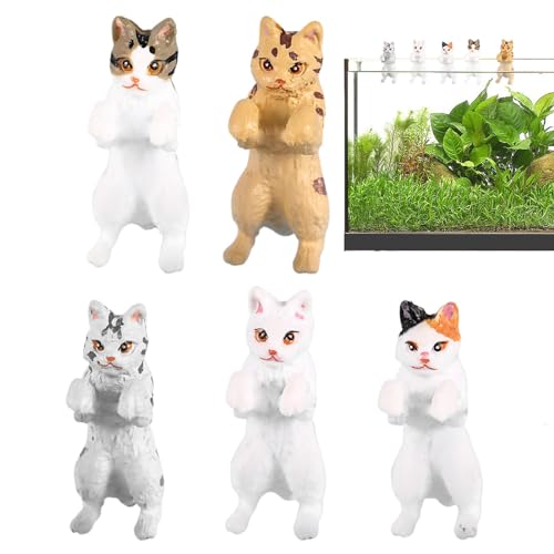 8 Stück Aquarium Dekoration, Fisch Tank Ornament, Kätzchen Statue Figuren Miniatur, Aquarium Schreibtisch Thema thematische Dekoration Haustierzubehör, künstliches Aquarium 8 Stück Aquarium Dekoration, Fisch Tank Ornament, Kätzchen Statue Figuren Miniatur, Aquarium Schreibtisch Thema thematische Dekoration Haustierzubehör, künstliches Aquarium von Toseky