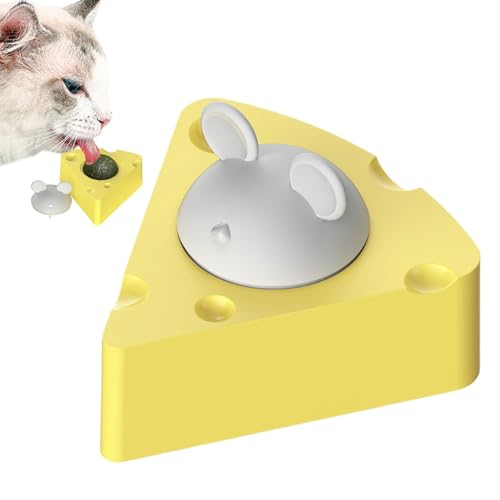 Toseky Katzenminze-Spielzeug für Katzen,Katzenminze-Spielzeug für Kätzchen | Interaktives, um 360 Grad drehbares Haustierspielzeug | Cartoon-Zahnreinigungs-Katzenminze-Spielzeug, süßes Katzenspielzeug von Toseky