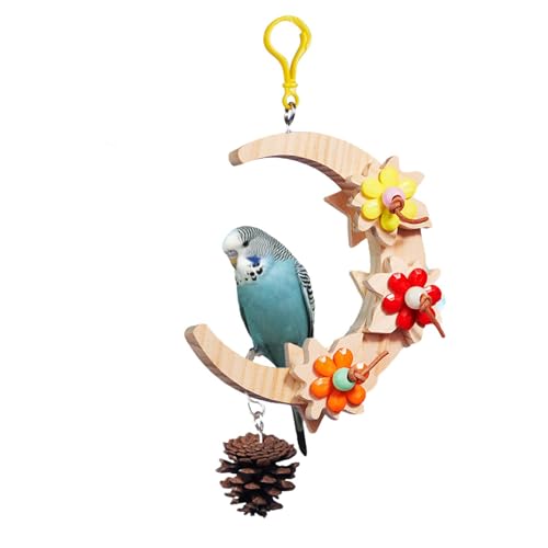 Vogelschaukeln für Sittiche, Wellensittichspielzeug | Vogel-Holzschaukel-Futtersuchspielzeug | Interaktives Vogelkäfigspielzeug, Hängemattendekorationen für Wellensittiche, Turteltauben und Sittiche Vogelschaukeln für Sittiche, Wellensittichspielzeug | Vogel-Holzschaukel-Futtersuchspielzeug | Interaktives Vogelkäfigspielzeug, Hängemattendekorationen für Wellensittiche, Turteltauben und Sittiche von Toseky