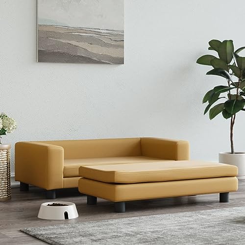 Toshilian Hundebett, Hundebett, Hundebett, mit Verlängerung, braun, 100 x 50 x 30 cm, Samt Toshilian Hundebett, Hundebett, Hundebett, mit Verlängerung, braun, 100 x 50 x 30 cm, Samt von Toshilian