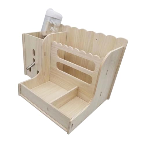 Totority 1 Satz Halter Aus Holz Kaninchen Heu Heufütterung Hase Meerschweinchen Futterautomat Für Haustiere Futterspender Guinea Wasserkocher Aber Bodenhalter Bequemer Halter Plastik von Totority