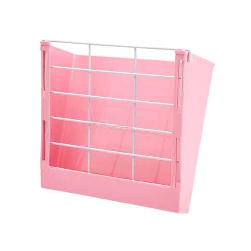 Totority 1 Stück Haustier-Grasregal Futterspender Feeder-Rack Heuhalter für Meerschweinchen Grasständer Hasen Futter kaninchenfutter Grastopf Futterautomat für Haustiere Plastik Rosa von Totority
