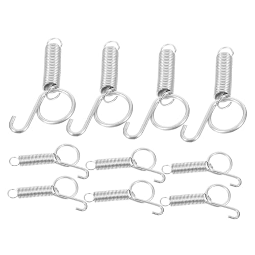 Totority 10 Stück Karabinerhaken Für Kaninchenkäfigtür Werkzeug Zur Befestigung Von Haustierkäfigtüren Kaninchenkäfig-Clips Clips Für Haustierkäfig Ersatz Frühling Silver Rostfreier Stahl von Totority