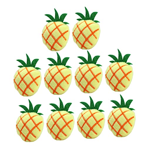 Totority 10Stücke Plüsch Ananas für Katzen Simulierte Obstspielzeuge mit Katzenminze Kauspielzeug für Haustiere für Beschäftigung Sicheres Material Totority 10Stücke Plüsch Ananas für Katzen Simulierte Obstspielzeuge mit Katzenminze Kauspielzeug für Haustiere für Beschäftigung Sicheres Material von Totority