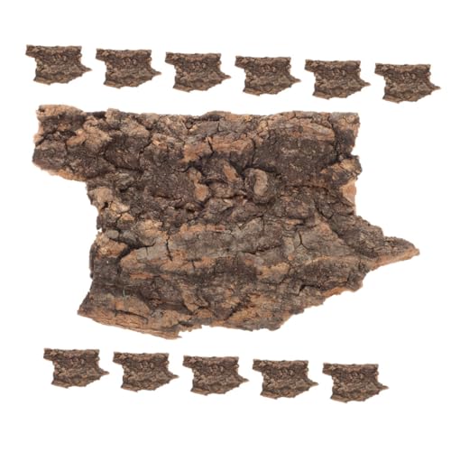 Totority 12 Stück Terrarium zubehör künstliche Rinde Fliese für Reptilienbecken Reptil Klettern dekorativ Holz von Totority