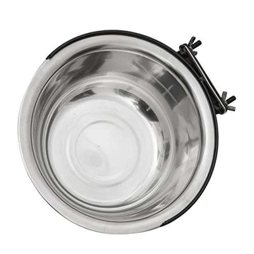 Totority 1Stück Hundenapf Futter und Wasserschale für Haustiere Hängend und Kippsicher für Kleine aus Lebensmittelechtem Material Silber von Totority