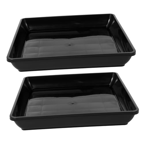 Totority 2 Stück Blumentopf Tablett Auffangschale für Pflanzenwasser Pflanzenplatte pflanzentopf untersetzer Pflanztopf Untersetzer Topfpflanzenschalen Pflanzenuntersetzer aus Kunststoff pp von Totority