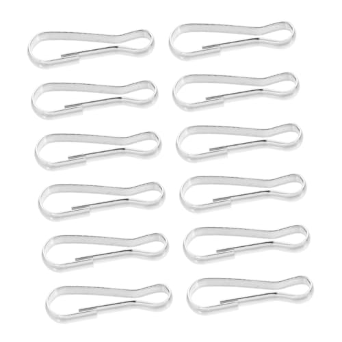 Totority 20 Stück Haken Aus Edelstahl Schwenkbare Hakenclips Federverschluss Aus Metall Ersatz-schließe Polklammern Schnalle Aus Metall Carabiner Clip Metallclip Rostfreier Stahl Silver von Totority