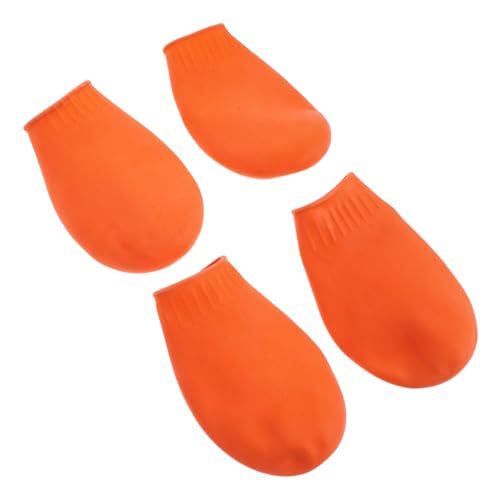 Totority 4 Stück wasserdichte Hundeschuhe für Draußen rutschfeste Boots für Haustiere Langlebige Gummistiefel in Orange die Ihres Hundes Rauen Oberflächen und Nässe Totority 4 Stück wasserdichte Hundeschuhe für Draußen rutschfeste Boots für Haustiere Langlebige Gummistiefel in Orange die Ihres Hundes Rauen Oberflächen und Nässe von Totority