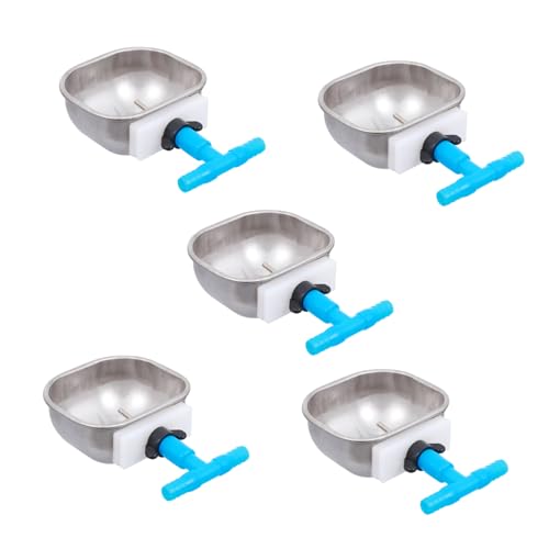 Totority 5 Stück Geflügelwasserspenderbehälter Kaninchen Tragbar Automatische Geflügeltränke Für Mit Tiere Drinnen Automatischer Wasserspender Trinker Haustier Silver Rostfreier Stahl Totority 5 Stück Geflügelwasserspenderbehälter Kaninchen Tragbar Automatische Geflügeltränke Für Mit Tiere Drinnen Automatischer Wasserspender Trinker Haustier Silver Rostfreier Stahl von Totority