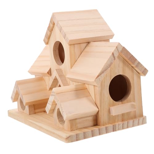 Totority 6 Vogelnest Summen Nester klein draußen Häuser Hummingbird Garden Decor Vogelhaus-Gartenpfähle Vogelhaus Bausatz Vogelfütterer Sparrow Bird House Holz Beige Totority 6 Vogelnest Summen Nester klein draußen Häuser Hummingbird Garden Decor Vogelhaus-Gartenpfähle Vogelhaus Bausatz Vogelfütterer Sparrow Bird House Holz Beige von Totority