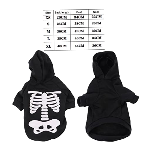 Totority Halloween Kostüm mit Skelett für Kleine und Mittelgroße Leuchtendes Outfit für Haustiere Partys und Fotoshootings Atmungsaktiv und Langlebig Xs Totority Halloween Kostüm mit Skelett für Kleine und Mittelgroße Leuchtendes Outfit für Haustiere Partys und Fotoshootings Atmungsaktiv und Langlebig Xs von Totority