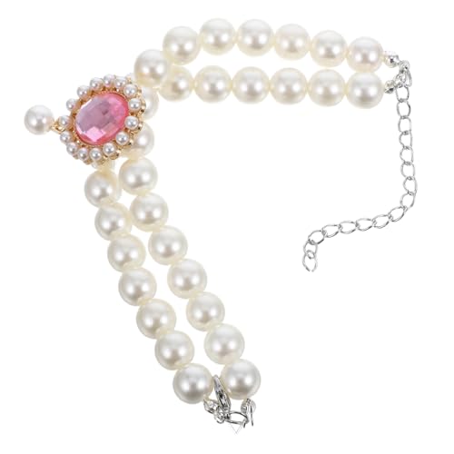 Totority Halskette Mit Haustierperlen Katzenhalsband Hundeschmuck Für Kleine Hunde Welpenhalskette Für Kleine Hunde Katzenhalsbänder Für Mädchen Kleiner Kätzchenkragen Abs Rosa von Totority