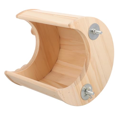 Totority Hamsterhaus aus Holz Mondförmiges Versteck für Zwerghamster und Chinchillas Sicheres und Langlebiges Haustierbett für Spielmöglichkeiten Totority Hamsterhaus aus Holz Mondförmiges Versteck für Zwerghamster und Chinchillas Sicheres und Langlebiges Haustierbett für Spielmöglichkeiten von Totority