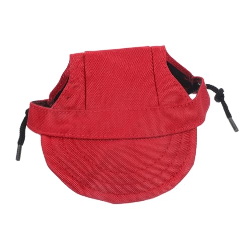 Totority Haustier Baseball Cap für Rote Kappe aus Oxford Bequeme und Stilvolle Hundemütze für Täglichen Gebrauch und Outdoor Aktivitäten S Süßes Design von Totority