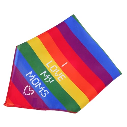 Totority Haustier-lätzchen Regenbogen Hoch Stichworte Haustiere Schal Körperpflege Für Stolz Hund Schild Katzenbandana Amerikanische Flagge Bandana Pride Flag Bandana Polyester von Totority