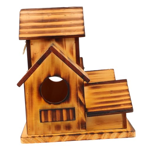 Totority Holz Vogelhaus für Kleine Vögel DIY Nistkasten aus Hochwertigem Geruchsneutralem Holz für Kreatives Design für Hummingbirds Papageien und Totority Holz Vogelhaus für Kleine Vögel DIY Nistkasten aus Hochwertigem Geruchsneutralem Holz für Kreatives Design für Hummingbirds Papageien und von Totority