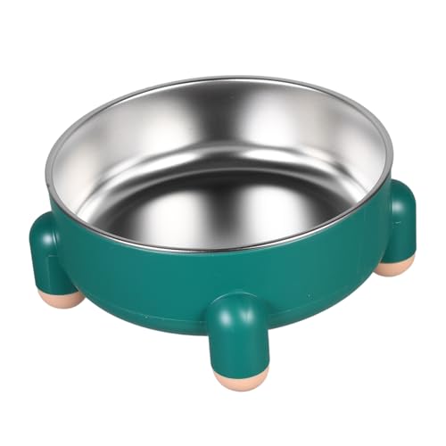 Totority Hundenapf Haustierwasserschale Hund Wassernapf Katzenfutterschale Hundefutternapf Aus Edelstahl Kleine Hundenäpfe Edelstahl -welpenschale Tiernahrungsschalen Rostfreier Stahl Green von Totority