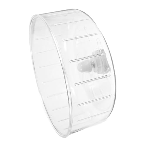 Totority Igelrad für Kleine Haustiere Transparentes Chinchilla Rad Zubehör für Hamster Ratten und Andere Nager Sorgt für Ruhige Nächte und Spielspaß von Totority