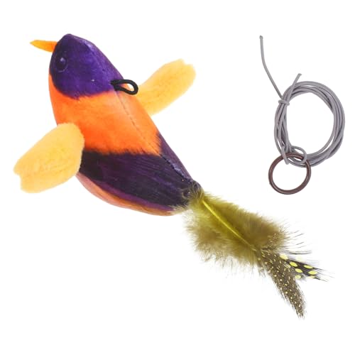 Totority Katzenvogelspielzeug Katzenspielzeug Zwitschervogelspielzeug Für Katzen Katzenminze Katzen Neckvogel Katzen Flugspielzeug Kätzchenspielzeug Katzen Flugvogelspielzeug Polyester von Totority
