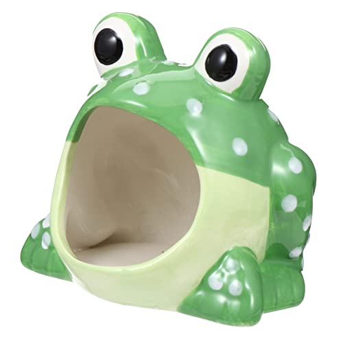 Totority Keramische Ornamente Kleintier Hamsterhütte Hamster -käfig -zubehör Haustier Hamsterhaus Und Verstecke Chinchilla Hamsterspielzeug Hamsterhaus Höhle Dekoration Mini Keramik Green von Totority