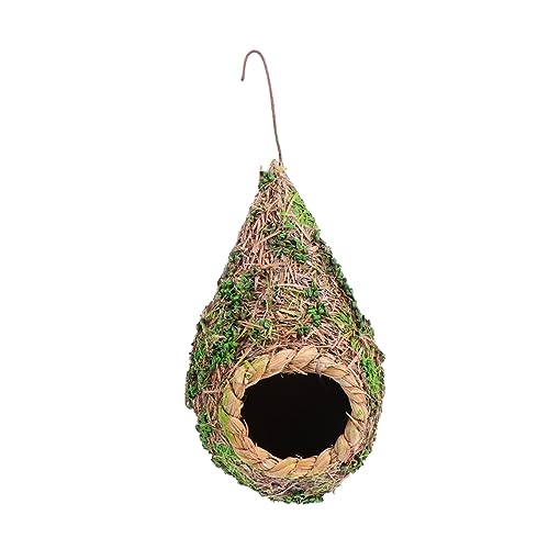 Totority Kreatives Hängendes Vogelhaus aus Stroh Dekoratives Simulation Bird Nest für Attraktives Accessoire für Garten und Gemütlicher Unterschlupf für Wildvögel Totority Kreatives Hängendes Vogelhaus aus Stroh Dekoratives Simulation Bird Nest für Attraktives Accessoire für Garten und Gemütlicher Unterschlupf für Wildvögel von Totority