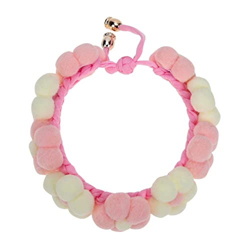 Totority Pet Halsband mit Handgefertigter Verstellbares und Katzenhalsband für Partys Feiertage und Besondere Anlässe für Kleine Haustiere Beige Pink Totority Pet Halsband mit Handgefertigter Verstellbares und Katzenhalsband für Partys Feiertage und Besondere Anlässe für Kleine Haustiere Beige Pink von Totority