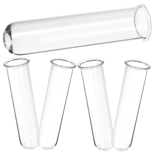 Totority Reagenzglas-Vasen, dekorative Pflanzenwand, Schreibtisch, Anzuchtröhrchen für Pflanzen, 5 Stück von Totority
