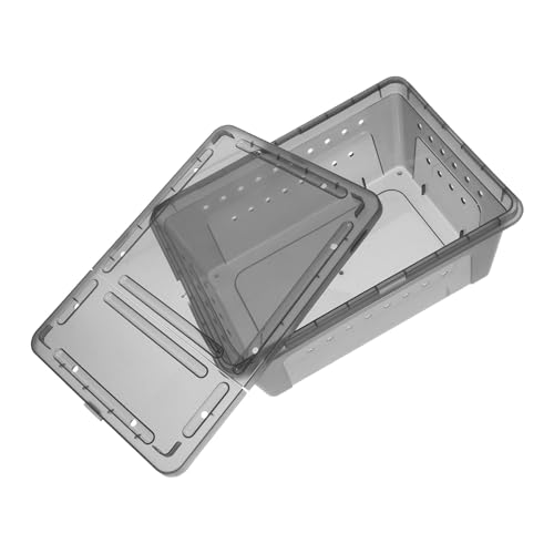 Totority Reptilien Futterbox für Aufzucht und Pflege von Spinnen Eidechsen Kleinen Schildkröten Fröschen und Kornschlangen Sichere und Wiederverwendbare Zuchtbox für Haustiere von Totority