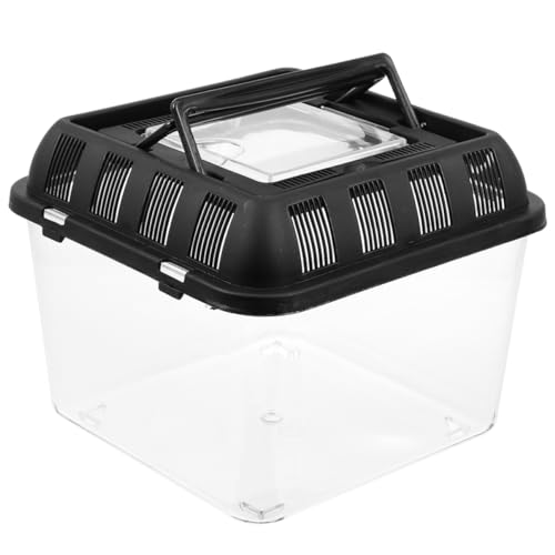 Totority Reptilienbehälter für Schildkröten Transparente Transportbox mit Belüftungsloch Bruchsicher für Terrarien und Haustierhaltung für Sichere Aufzucht von Totority