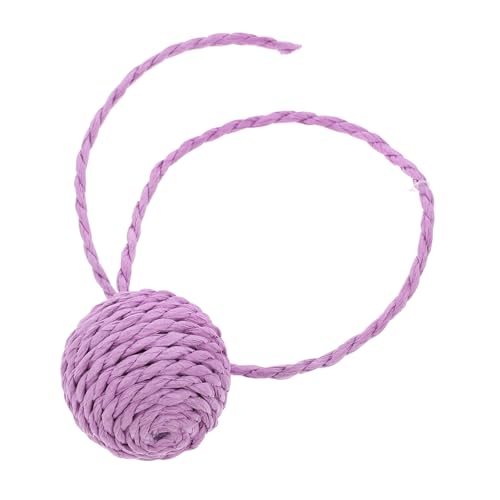 Totority Sisal Seil Katzenbälle mit Interaktives Katzenspielzeug für Kratzsäulen Ersatz für Katzenbaum Multifunktionale Spielzeuge für Drinnen Violette Papierbälle von Totority
