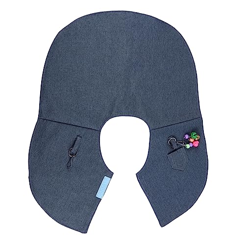 Totority Vogel Pad Anti Scratch Schulterschutz für Vögel Zubehör Papagei Kratzfest Abdeckung kratzen Bird Toys papageienspielzeug Vogelkot-Schulterschutz Vogel-Schulterschal Baumwolle Blue von Totority