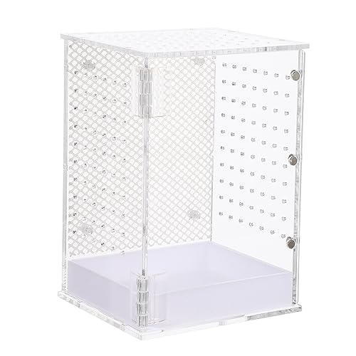 Totority Zuchtbox für Reptilien und Insekten Transparente Reptilien Ausstellungsbox Kompakte Brut und Pflegeeinheit für Spinnen Geckos und Schnecken Kleine von Totority