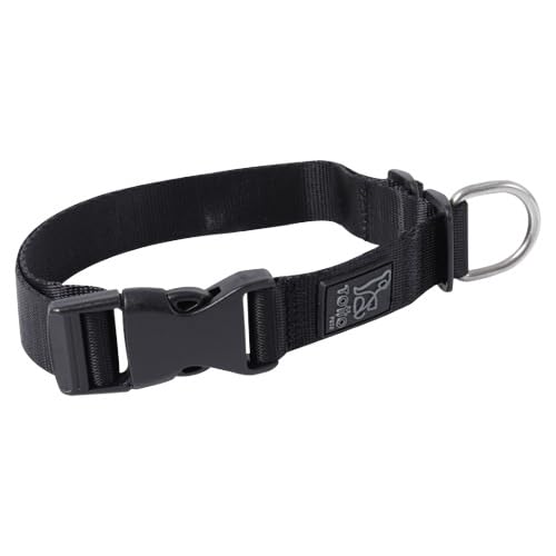TOTTO - Halsband für große Hunde, Modell Mylu, Größe L, verstellbares Hundehalsband, robuste Beschläge, Sicherheitsblech, D-Ring für Leine, Schwarz TOTTO - Halsband für große Hunde, Modell Mylu, Größe L, verstellbares Hundehalsband, robuste Beschläge, Sicherheitsblech, D-Ring für Leine, Schwarz von Totto
